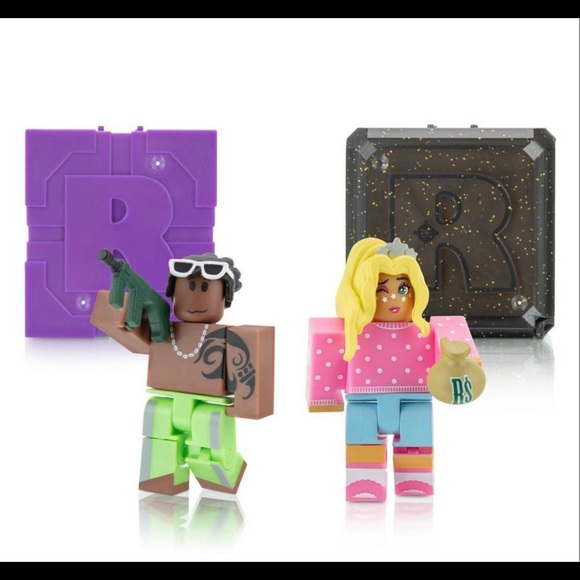 ROBLOX Series 9 Celebrity 11 Action Figure Black Purple Mystery Box Cube Virtual - Picture 4 of 13